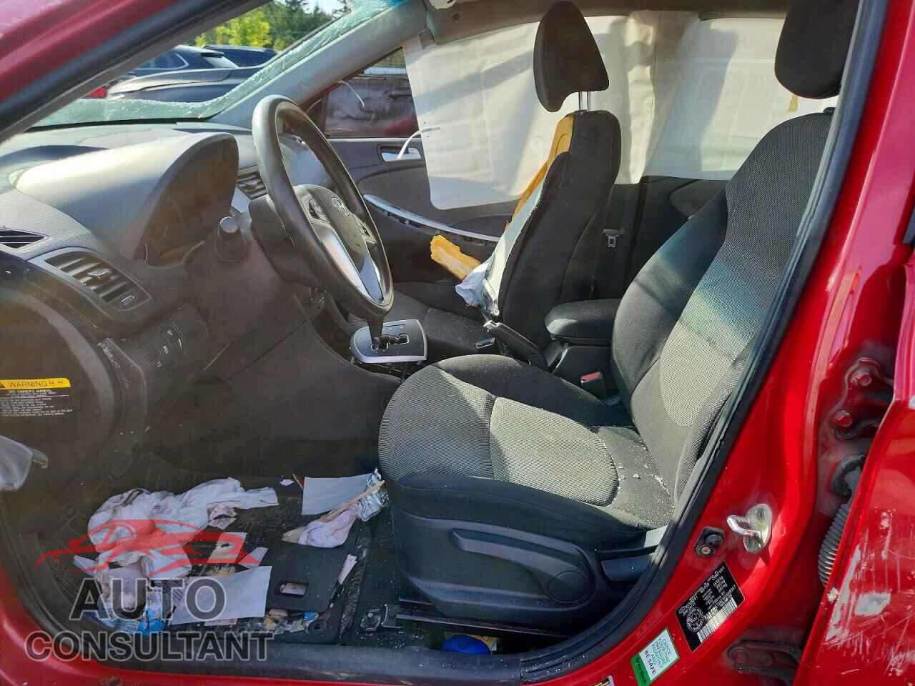 HYUNDAI ACCENT 2012 - KMHCT5AEXCU008367
