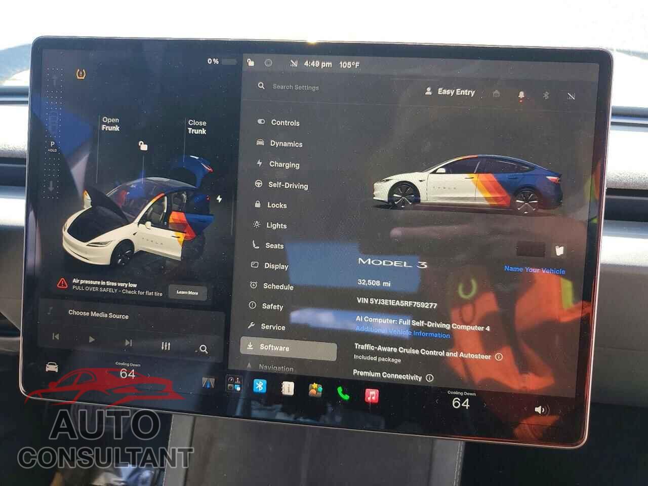 TESLA MODEL 3 2024 - 5YJ3E1EA5RF759277