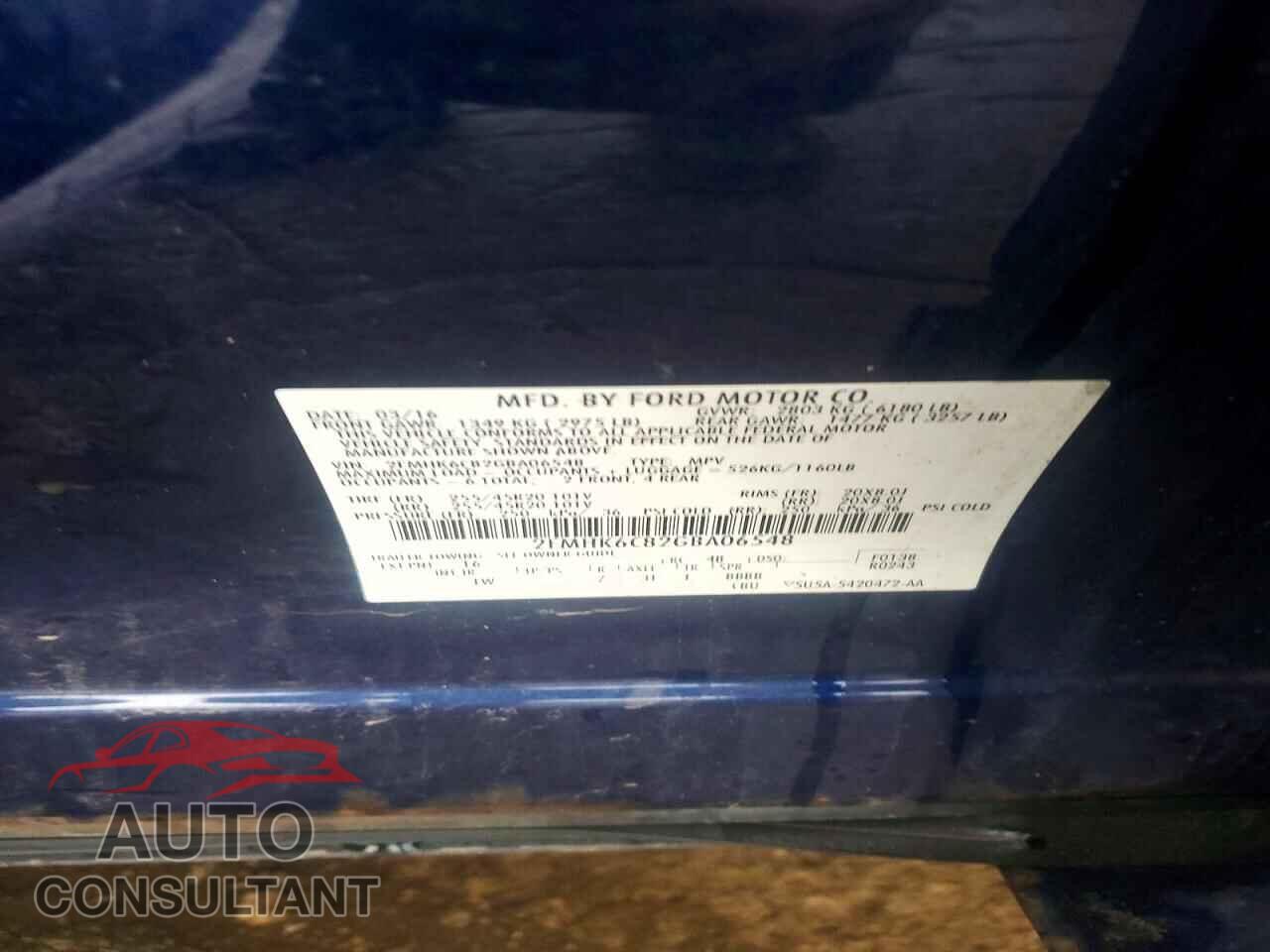 FORD FLEX 2016 - 2FMHK6C82GBA06548