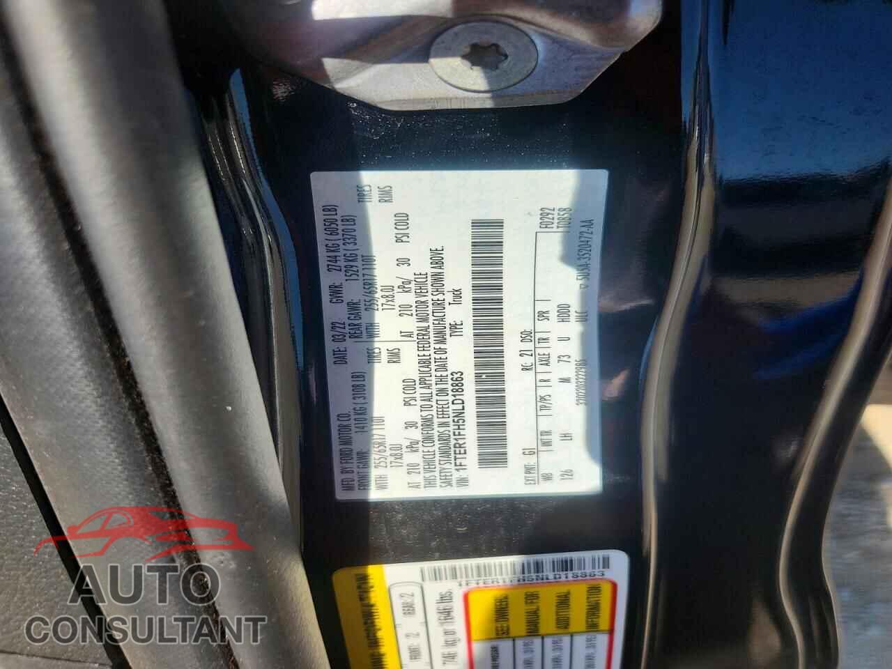 FORD RANGER 2022 - 1FTER1FH5NLD18863