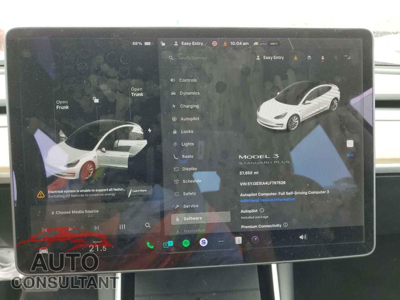 TESLA MODEL 3 2020 - 5YJ3E1EA4LF797526