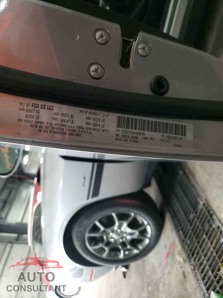 DODGE CHALLENGER 2017 - 2C3CDZGG4HH636764