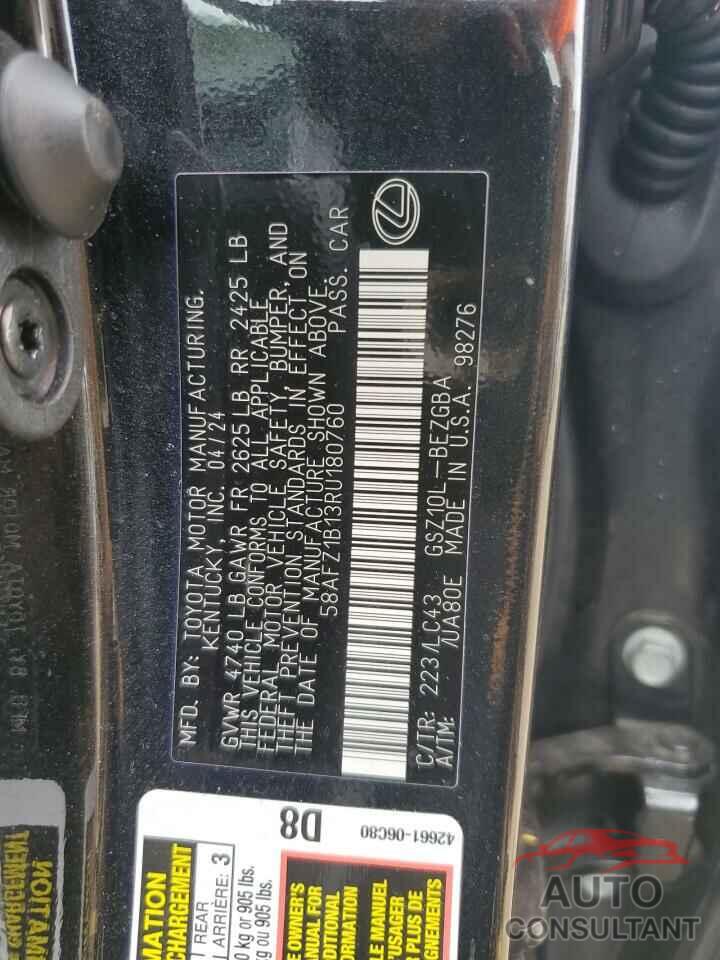 LEXUS ES350 2024 - 58AFZ1B13RU180760