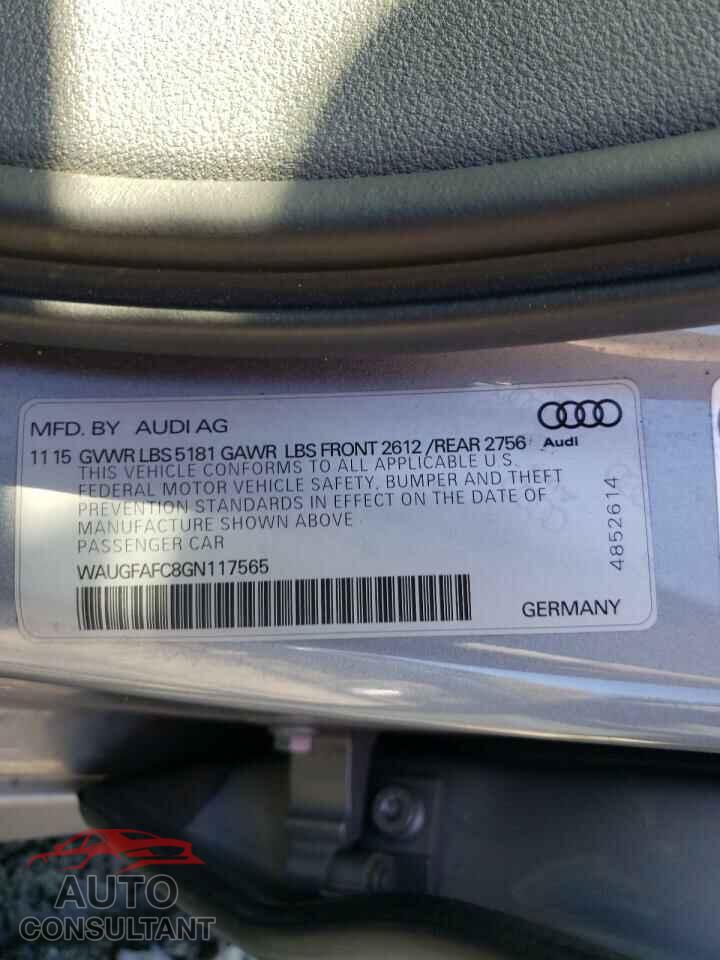 AUDI A6 2016 - WAUGFAFC8GN117565