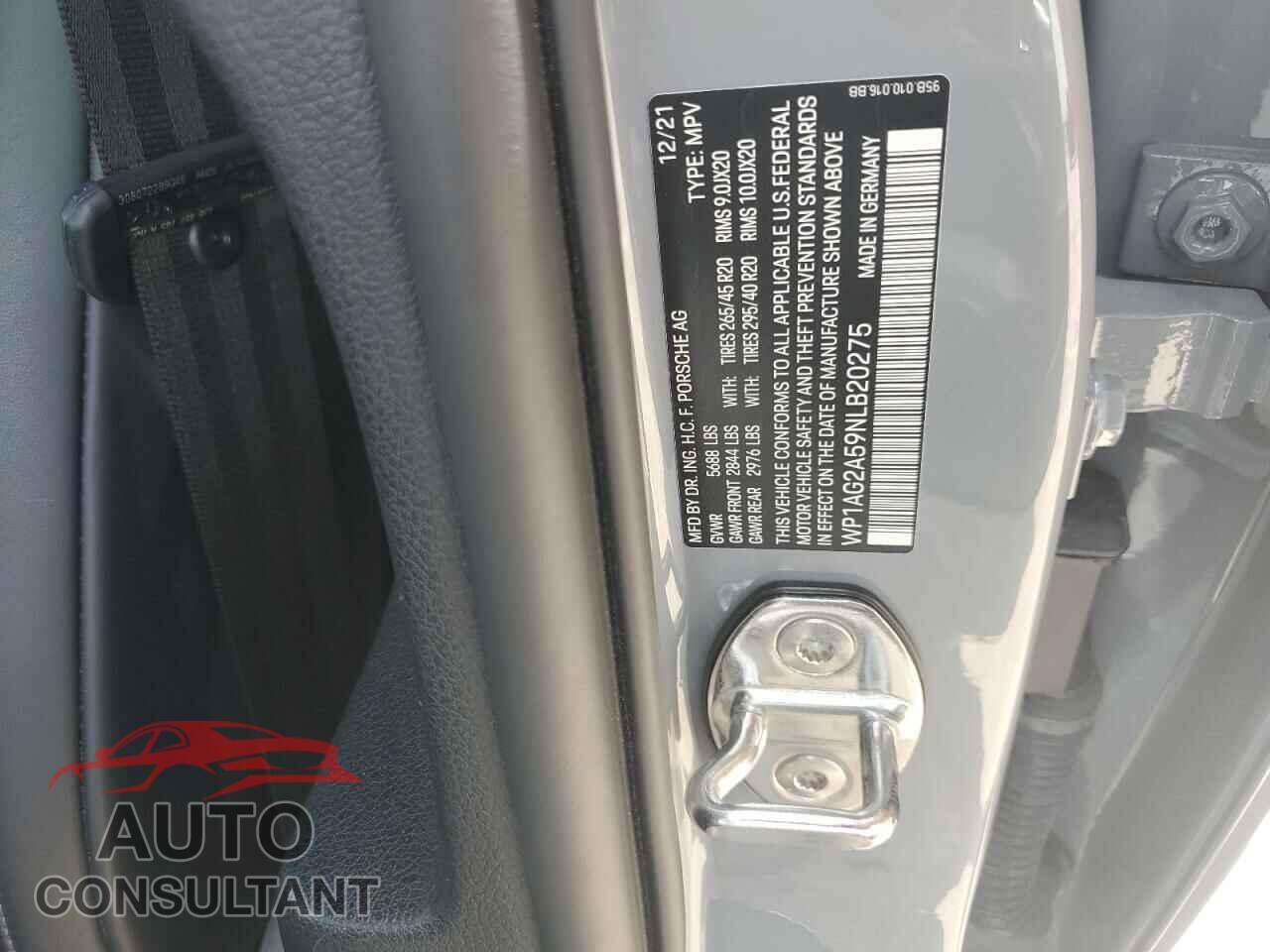 PORSCHE MACAN 2022 - WP1AG2A59NLB20275