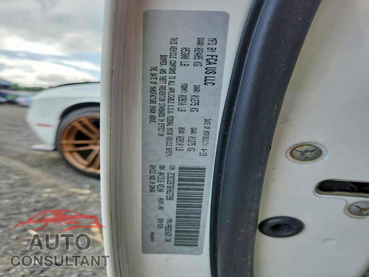 DODGE CHALLENGER 2019 - 2C3CDZBT6KH627298