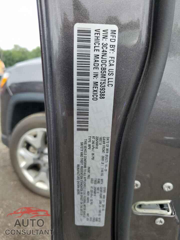 JEEP COMPASS 2021 - 3C4NJDCB5MT539388