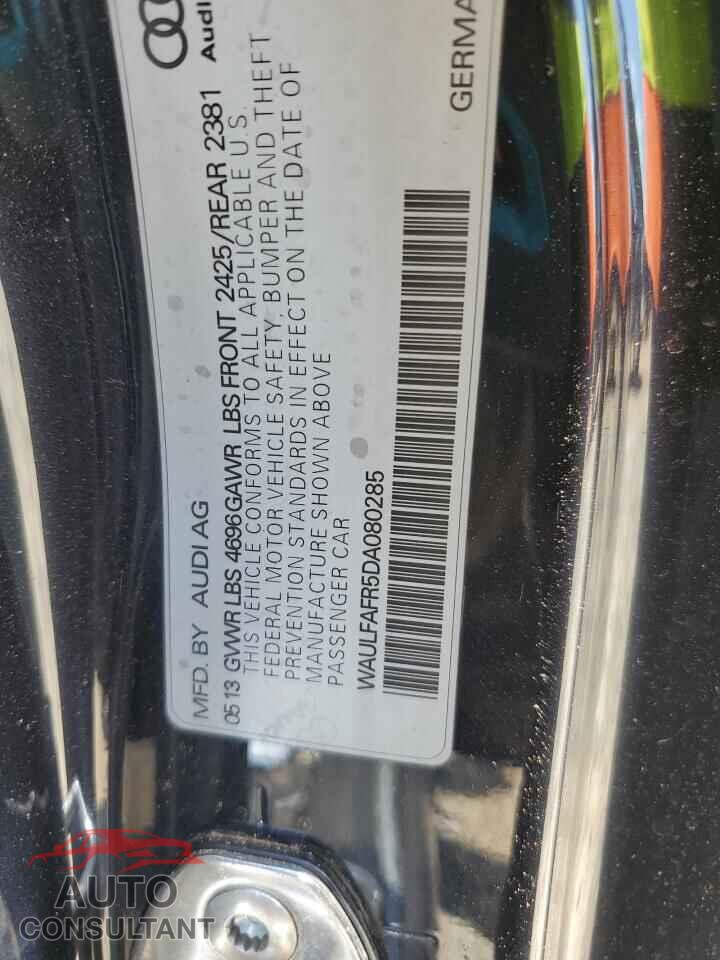 AUDI A5 2013 - WAULFAFR5DA080285