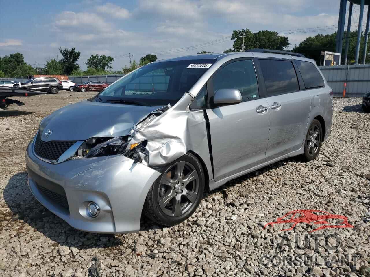 TOYOTA SIENNA 2017 - 5TDXZ3DC7HS823849