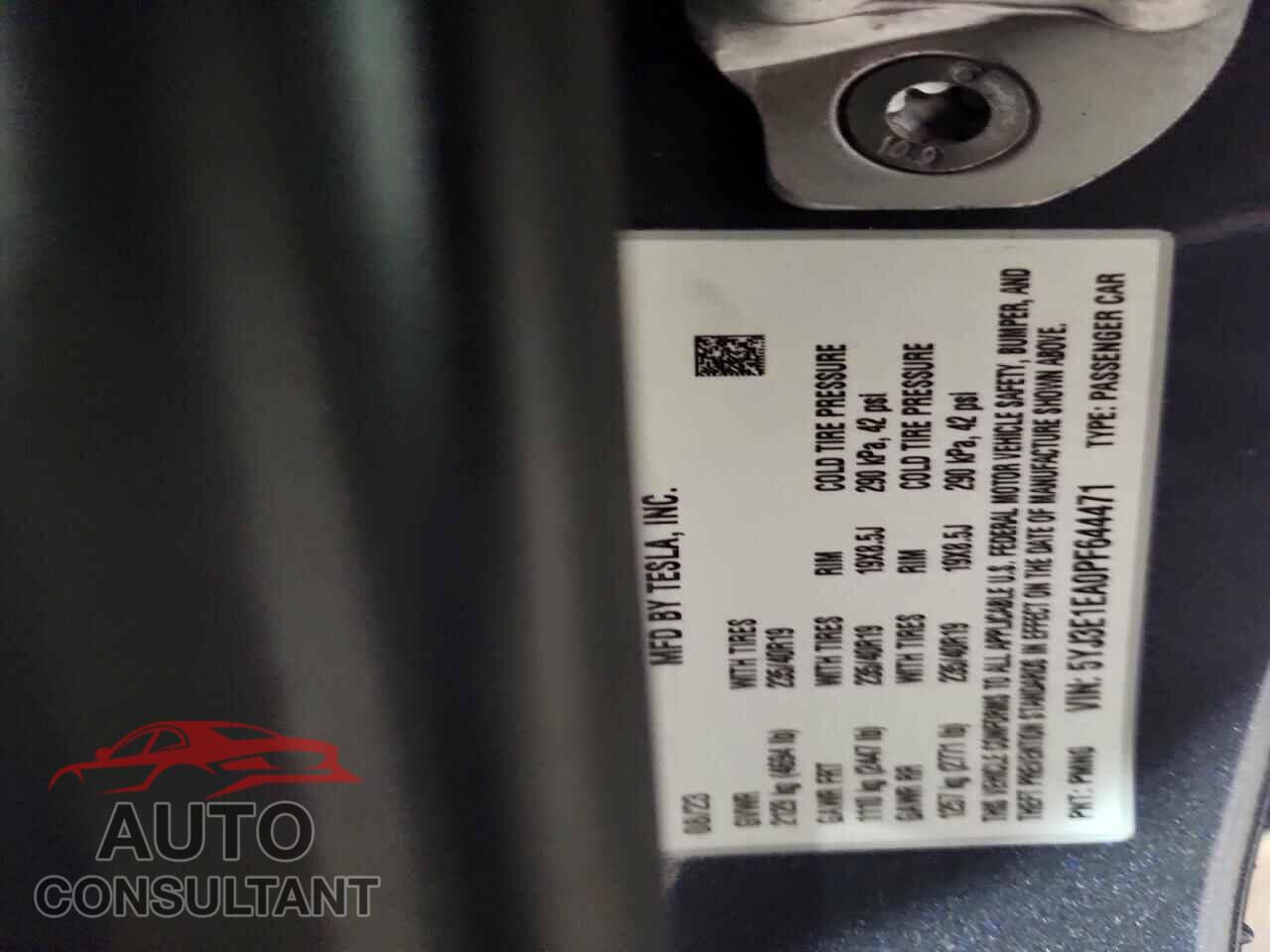 TESLA MODEL 3 2023 - 5YJ3E1EA0PF644471