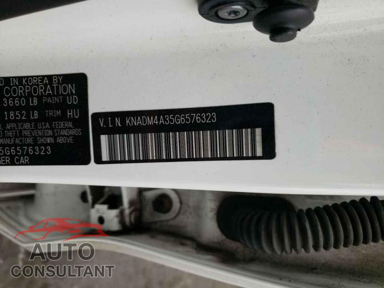 KIA RIO 2016 - KNADM4A35G6576323