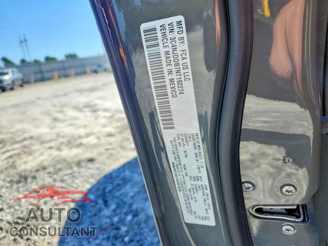 JEEP COMPASS 2022 - 3C4NJDDB7NT192274