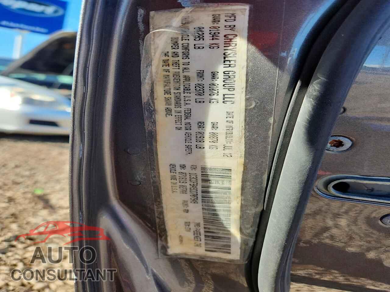 DODGE DART 2013 - 1C3CDFBA9DD707949