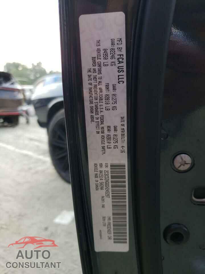 DODGE CHALLENGER 2016 - 2C3CDZAG6GH245297