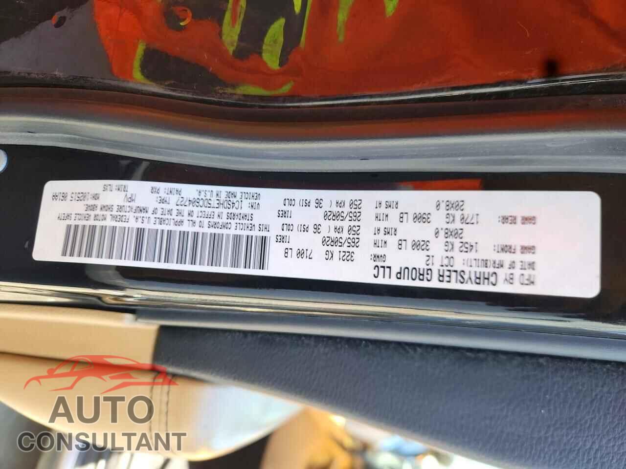 DODGE DURANGO 2013 - 1C4SDHET5DC604727