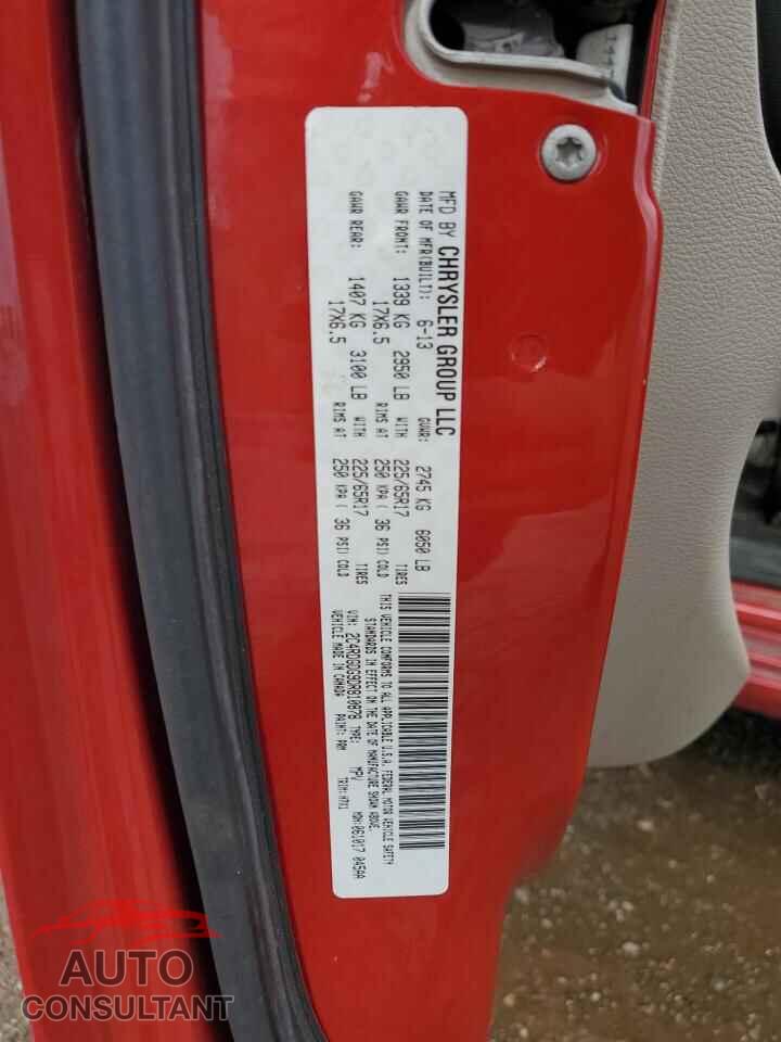 DODGE CARAVAN 2013 - 2C4RDGDG9DR810878