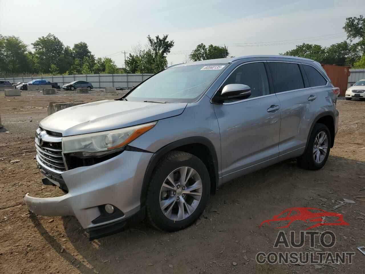 TOYOTA HIGHLANDER 2015 - 5TDJKRFH3FS148746