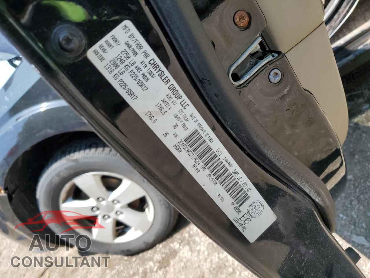 DODGE JOURNEY 2012 - 3C4PDCAB2CT178214