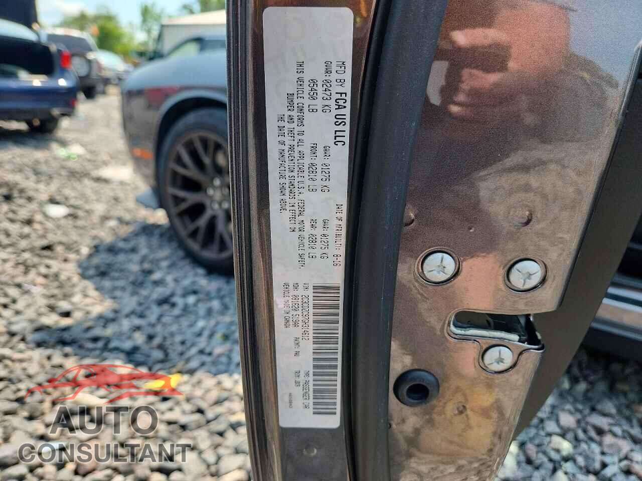 DODGE CHALLENGER 2016 - 2C3CDZC97GH314612