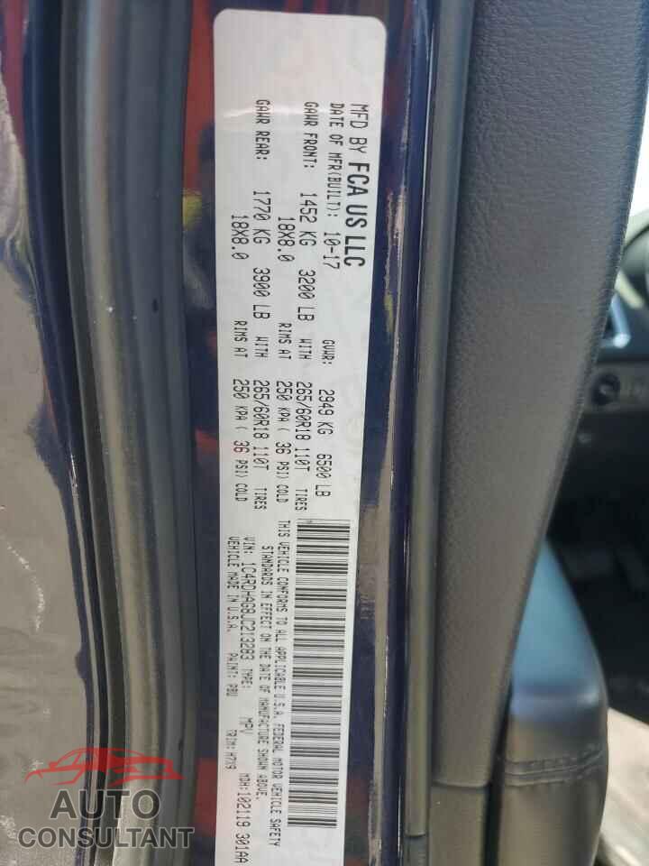 DODGE DURANGO 2018 - 1C4RDHAG8JC213283