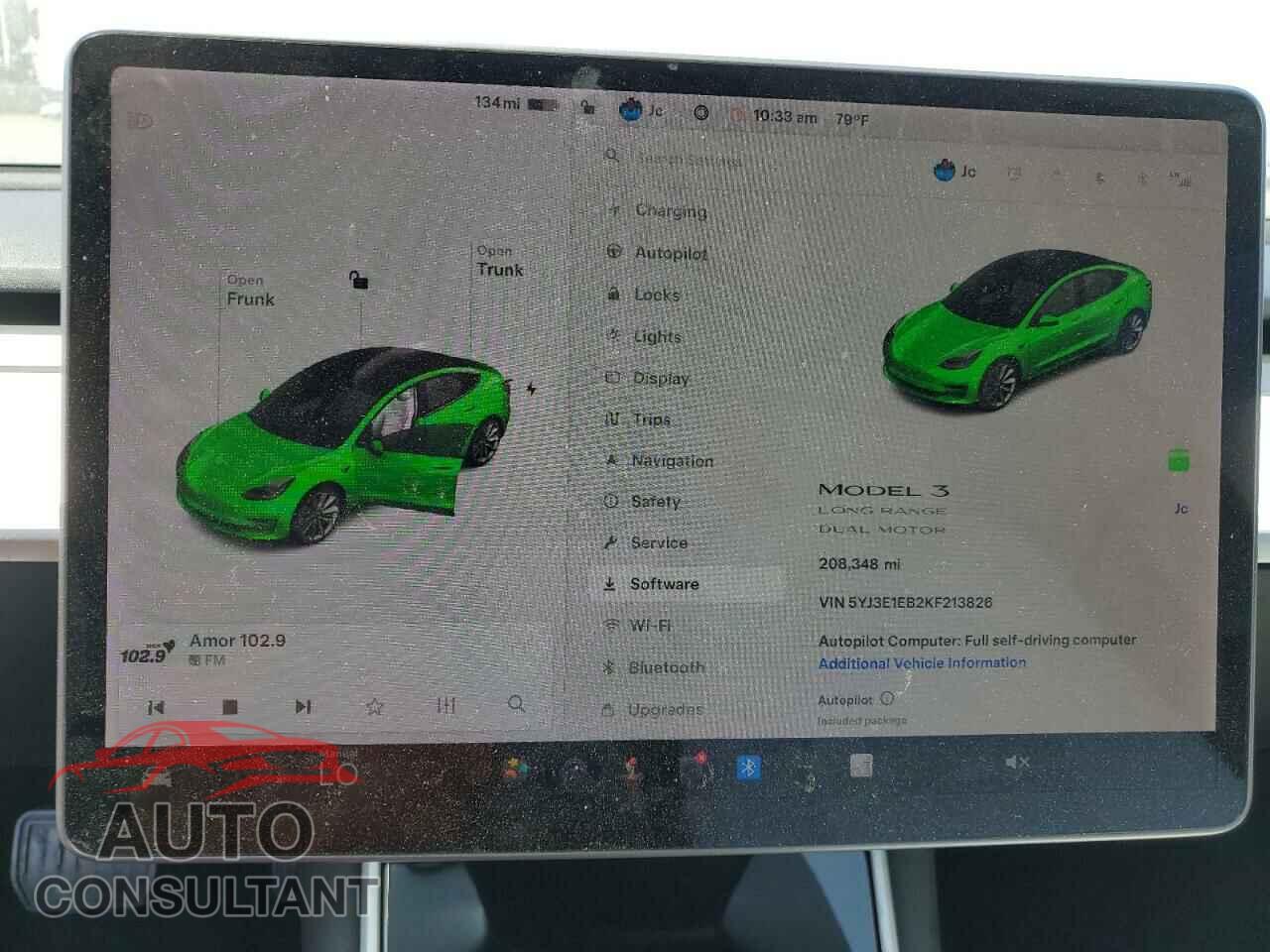 TESLA MODEL 3 2019 - 5YJ3E1EB2KF213826