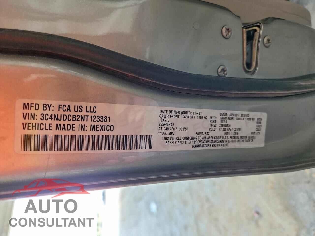 JEEP COMPASS 2022 - 3C4NJDCB2NT123381