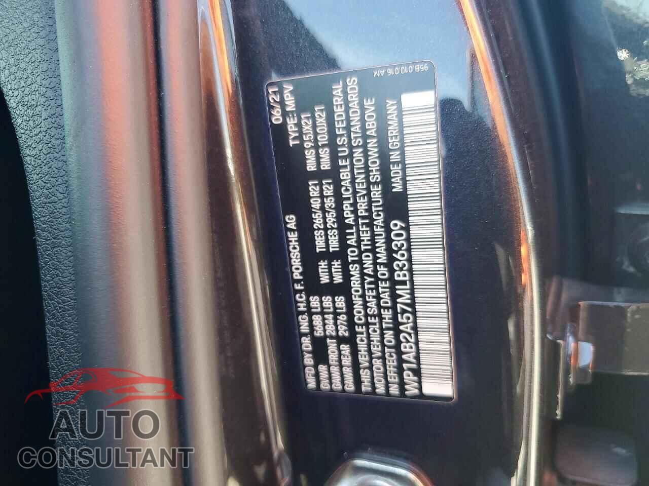 PORSCHE MACAN 2021 - WP1AB2A57MLB36309