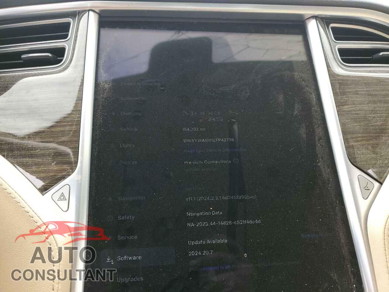 TESLA MODEL S 2014 - 5YJSA1H11EFP43736