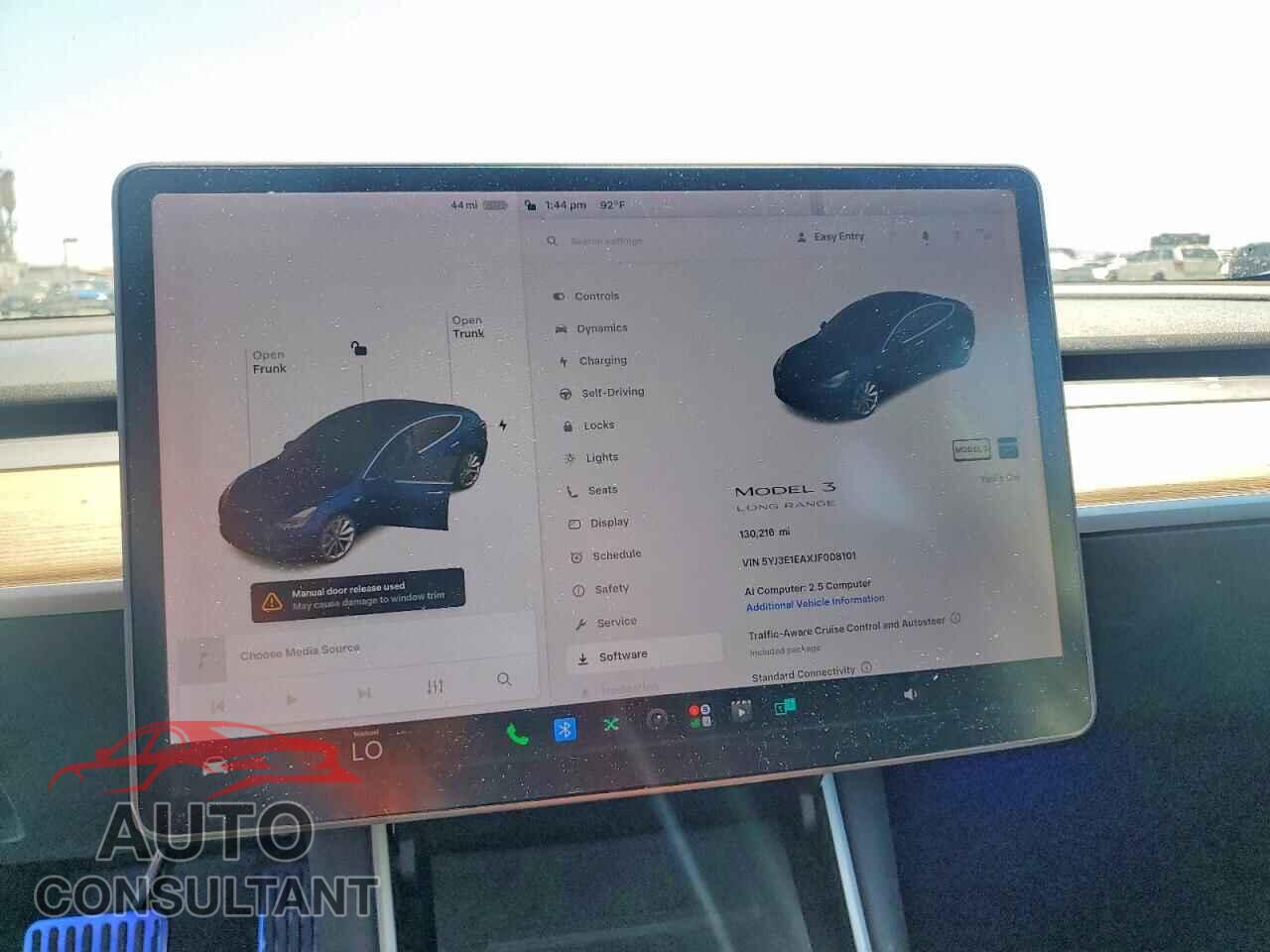 TESLA MODEL 3 2018 - 5YJ3E1EAXJF008101