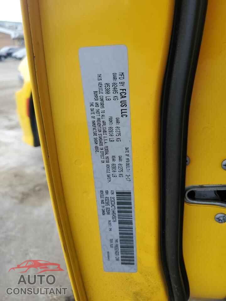 DODGE CHARGER 2017 - 2C3CDXCT1HH545670