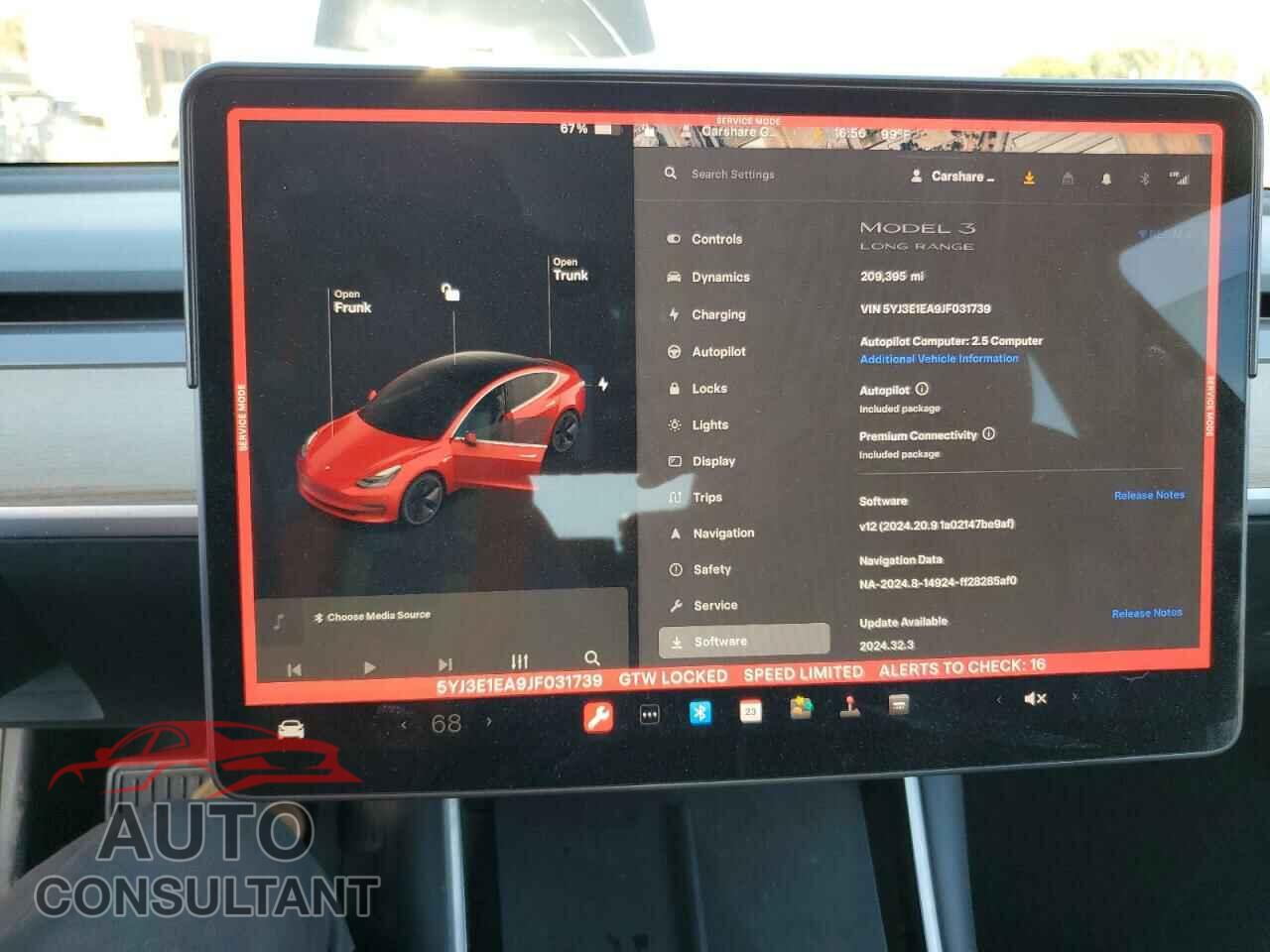 TESLA MODEL 3 2018 - 5YJ3E1EA9JF031739