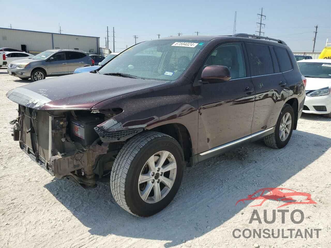 TOYOTA HIGHLANDER 2012 - 5TDZK3EH7CS088631