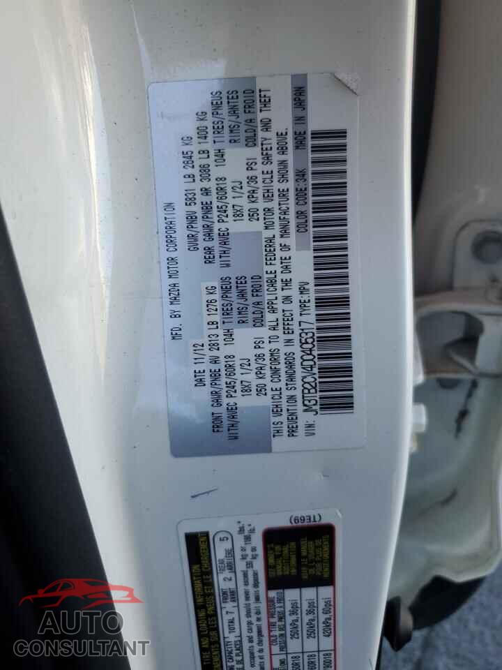 MAZDA CX-9 2013 - JM3TB2CV4D0405317