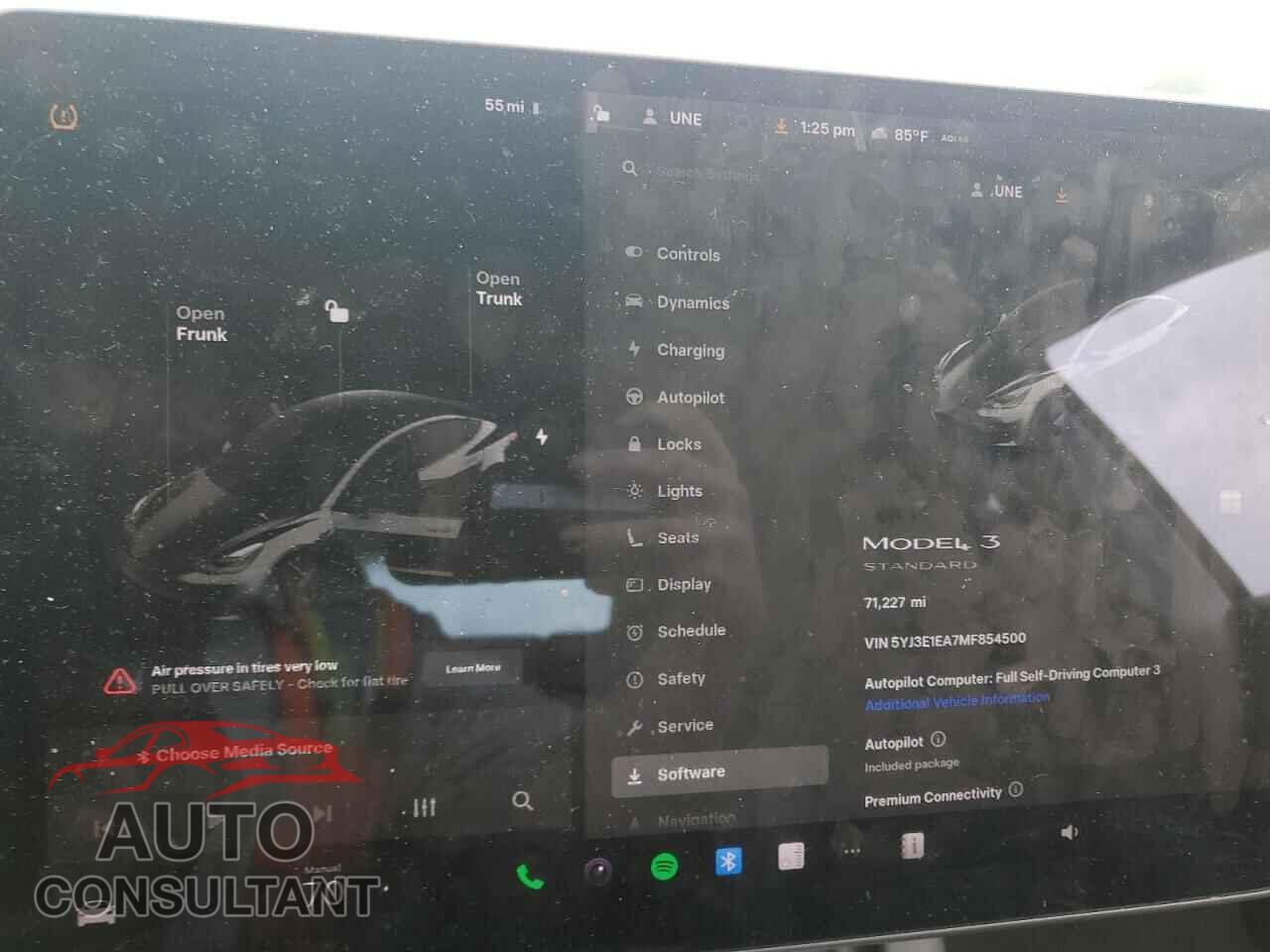 TESLA MODEL 3 2021 - 5YJ3E1EA7MF854500