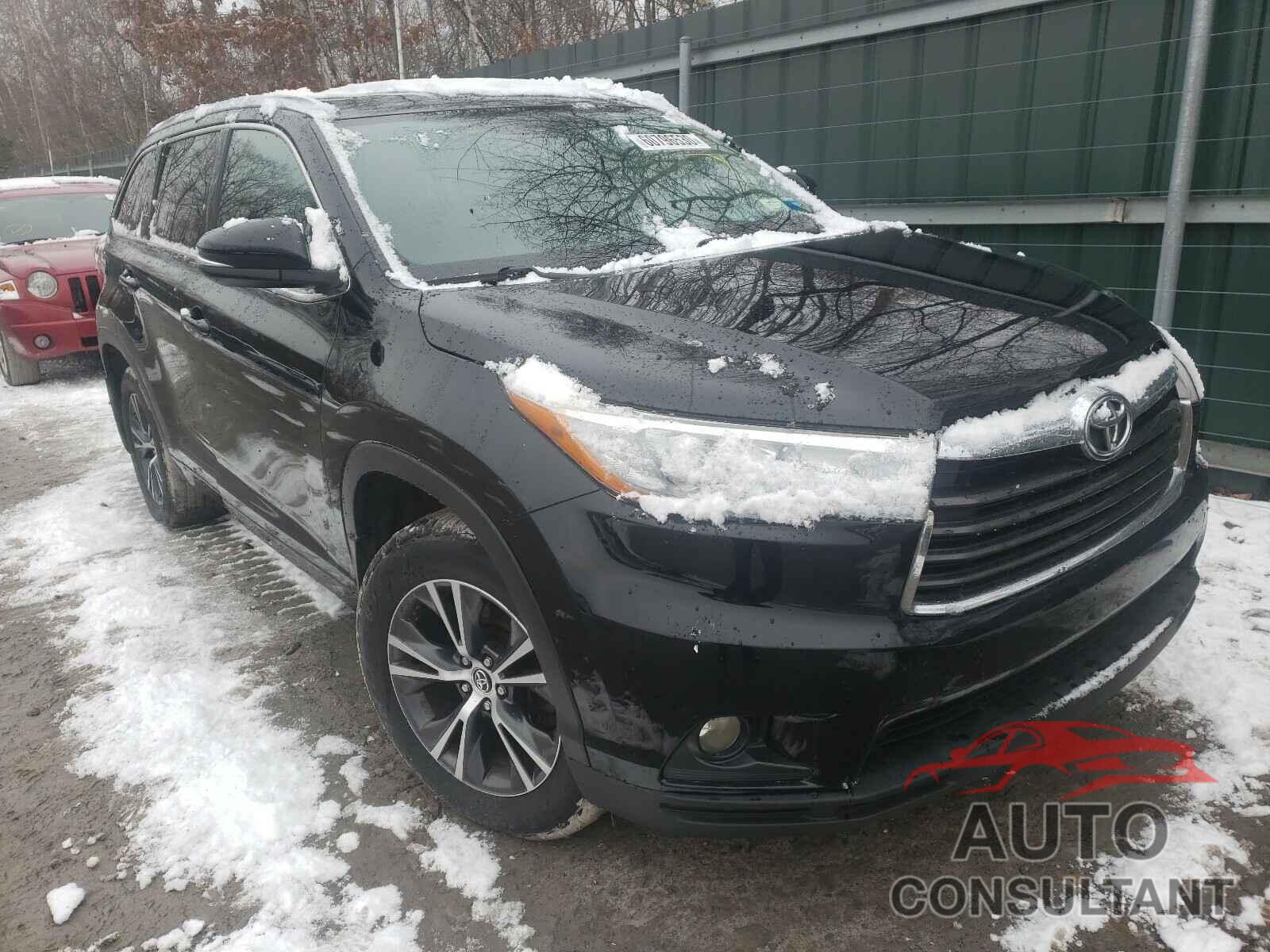 TOYOTA HIGHLANDER 2016 - 5TDJKRFH1GS236583