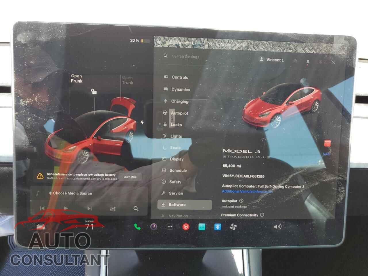 TESLA MODEL 3 2020 - 5YJ3E1EA8LF661299