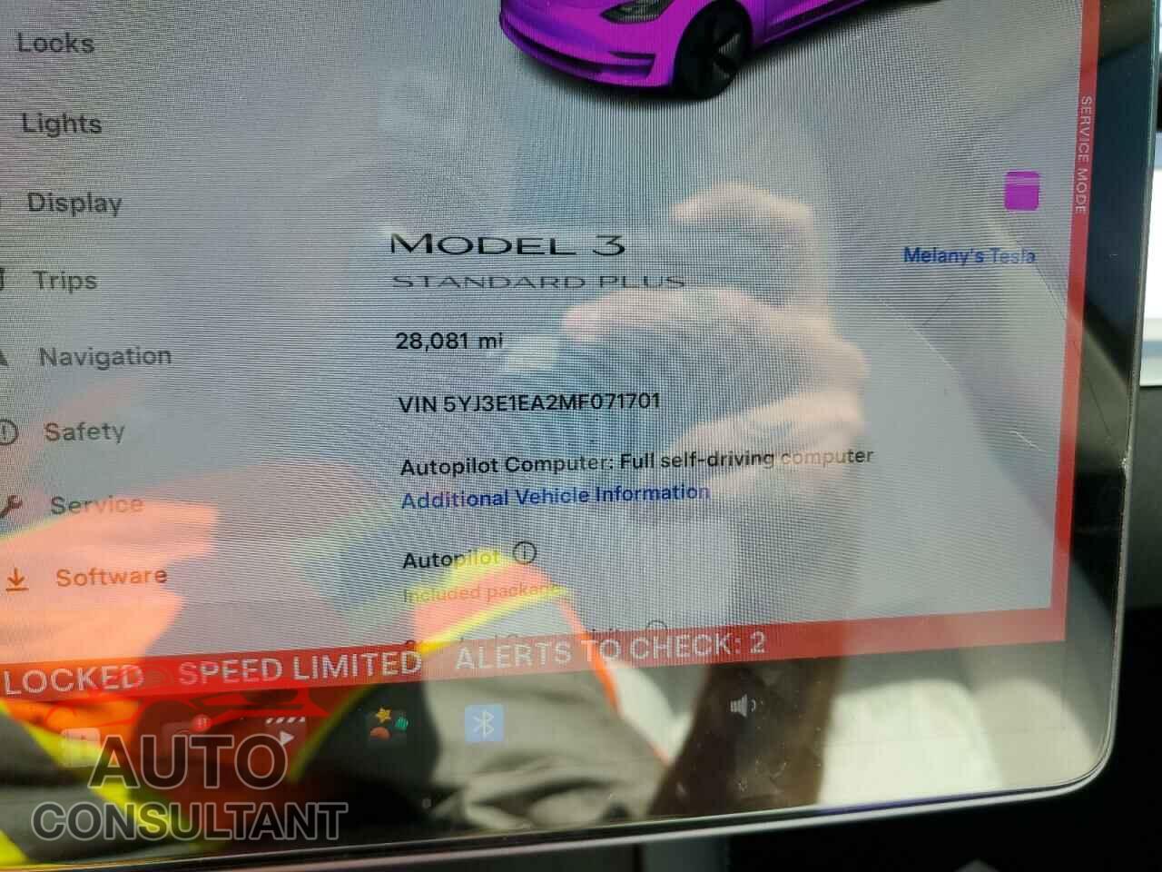 TESLA MODEL 3 2021 - 5YJ3E1EA2MF071701