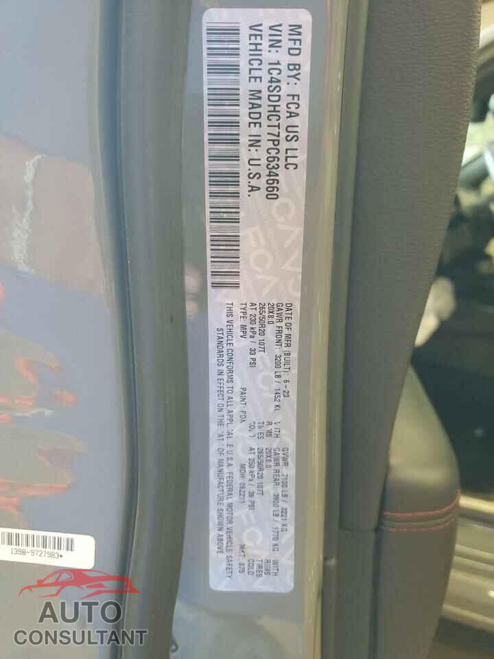 DODGE DURANGO 2023 - 1C4SDHCT7PC634660