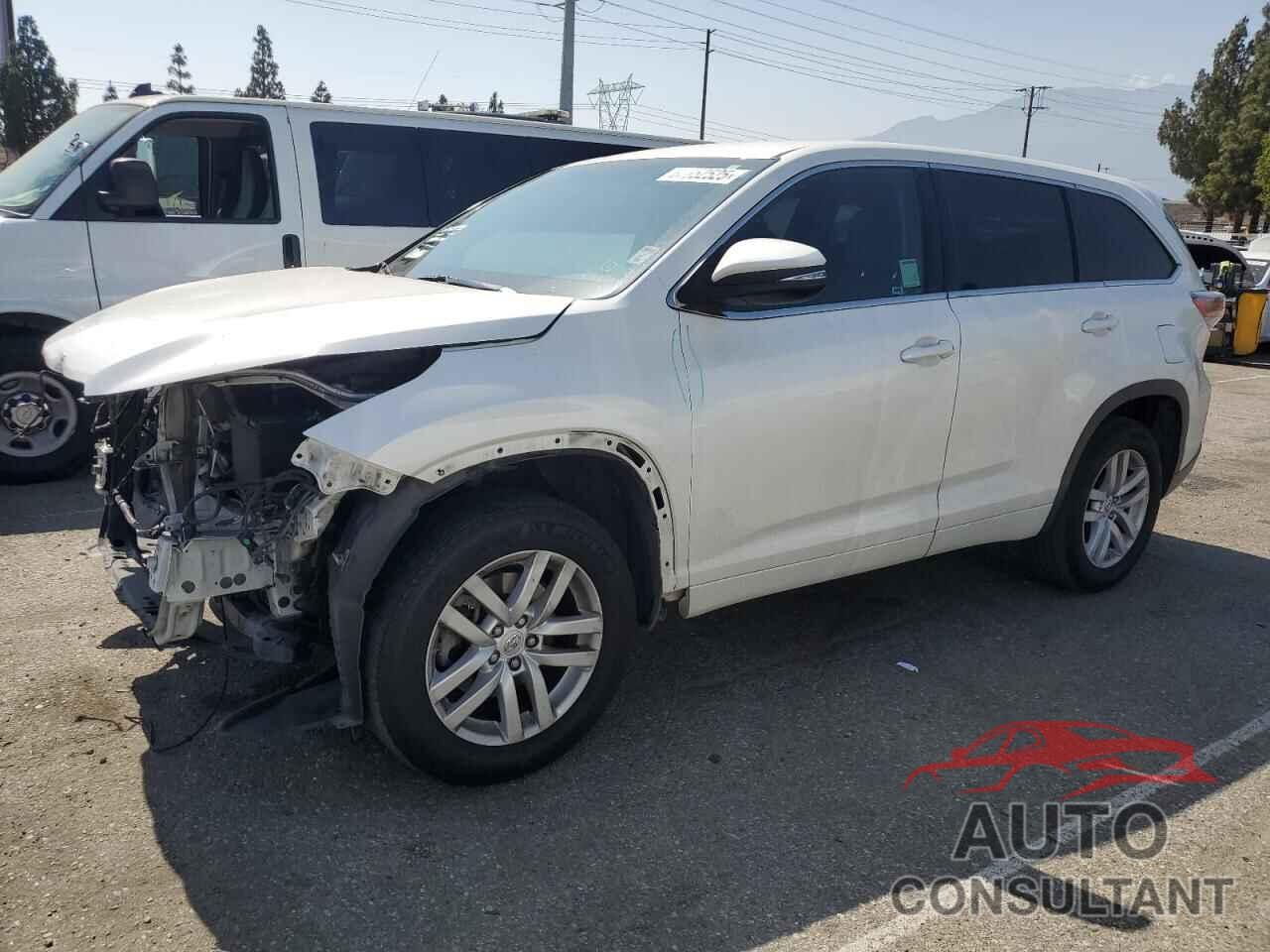 TOYOTA HIGHLANDER 2015 - 5TDZKRFH0FS039034