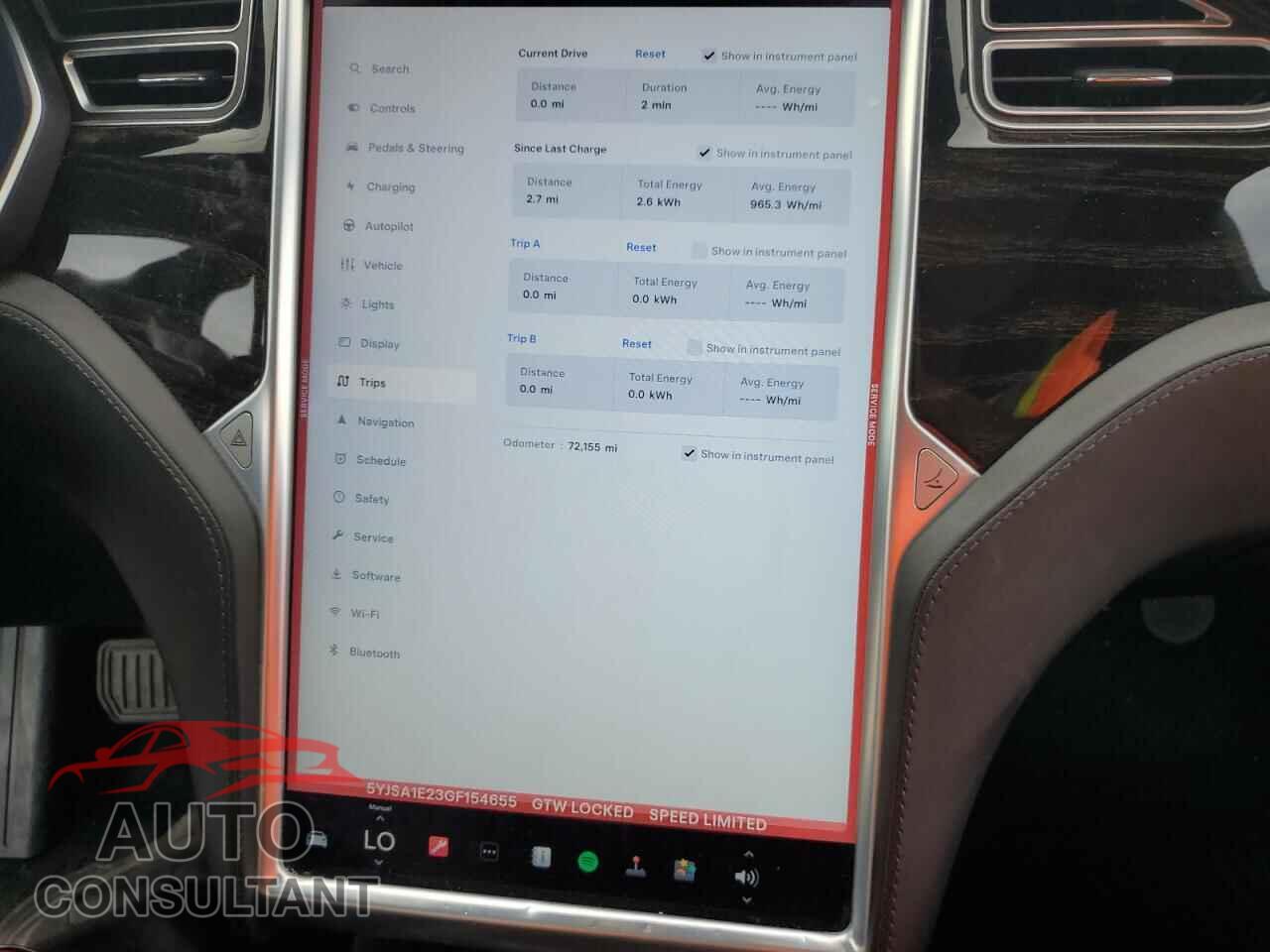 TESLA MODEL S 2016 - 5YJSA1E23GF154655