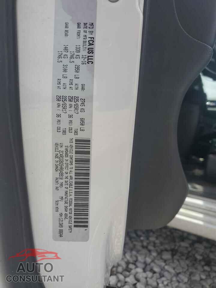 DODGE CARAVAN 2017 - 2C4RDGBG5HR649910