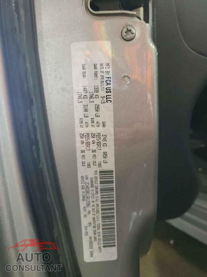 DODGE CARAVAN 2016 - 2C4RDGBG1GR125961