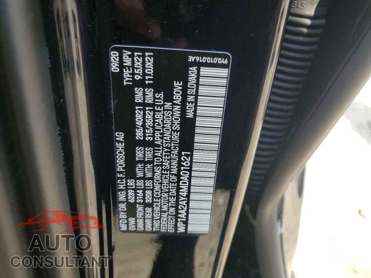 PORSCHE CAYENNE 2021 - WP1AA2AY4MDA01621