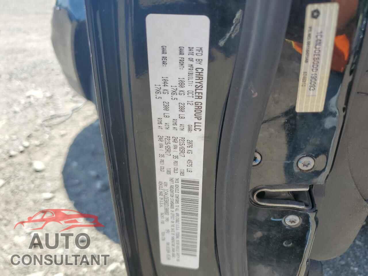 JEEP COMPASS 2013 - 1C4NJDEB0DD190093
