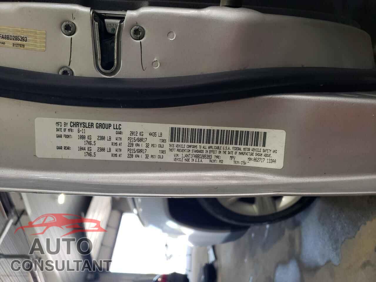 JEEP COMPASS 2011 - 1J4NT1FA8BD285393
