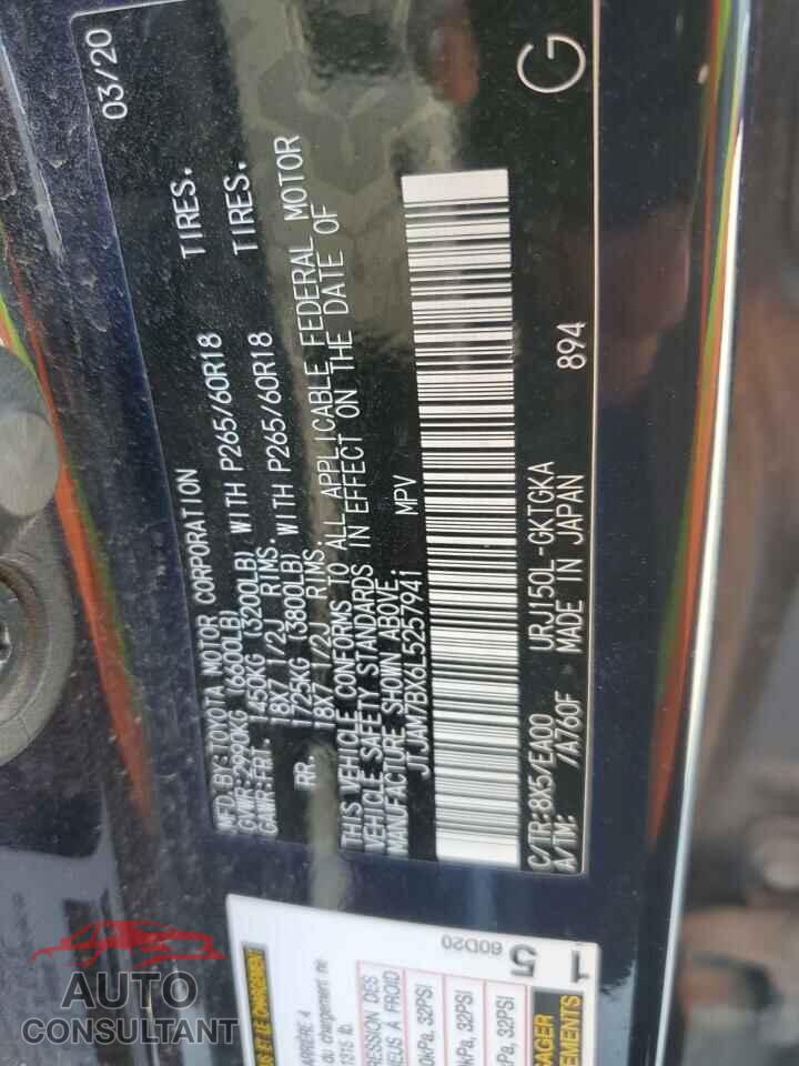 LEXUS GX 2020 - JTJAM7BX6L5257941