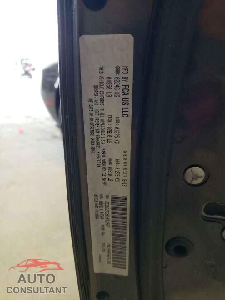 DODGE CHALLENGER 2019 - 2C3CDZAG5KH642007