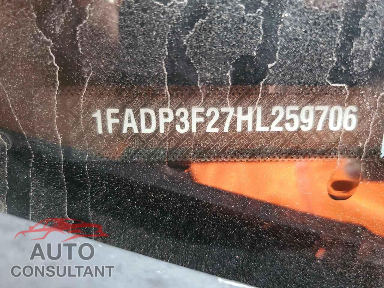 FORD FOCUS 2017 - 1FADP3F27HL259706