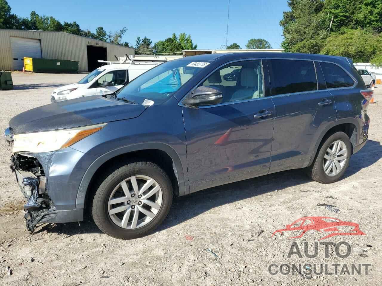 TOYOTA HIGHLANDER 2015 - 5TDZARFH9FS012899