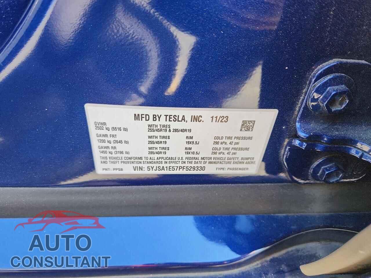 TESLA MODEL S 2023 - 5YJSA1E57PF529330